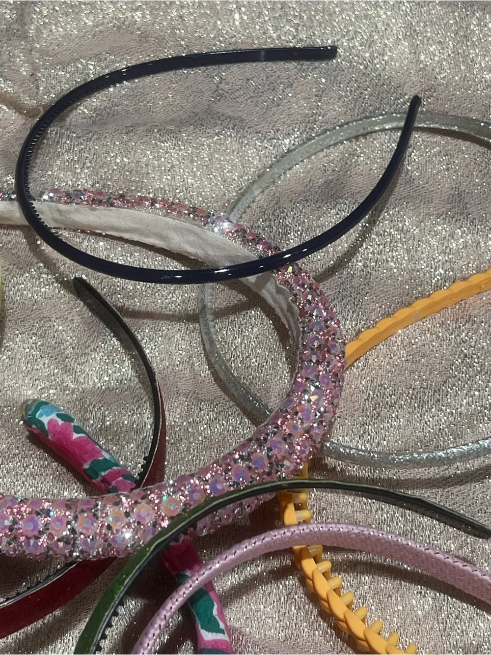 Lot Assorted Women's MulticolorHeadbands Bow Rhinestone Glitter